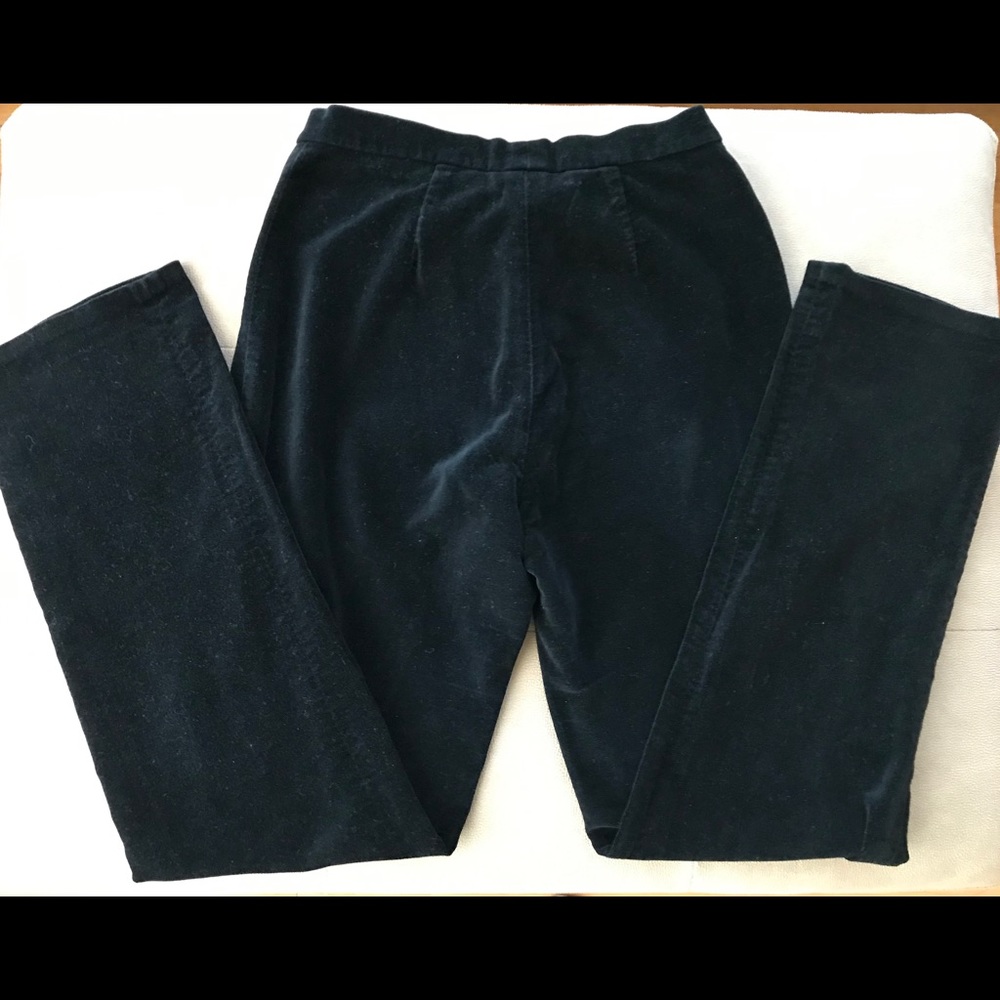 ♓️🅿️Ralph Lauren high waist black velvet pants - Picture 11 of 11